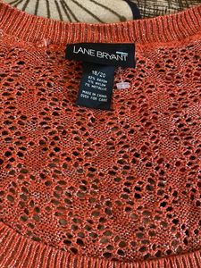 Orange Glittery Pullover