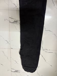 Black Wide Leg Denim Jeans