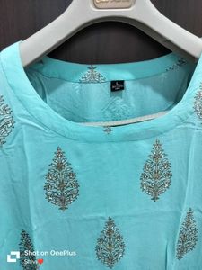 Sky Blue Kurta With Palazzo
