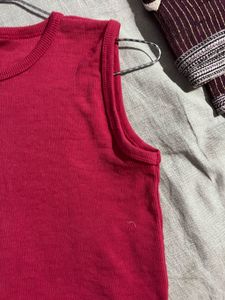 Chic Red Ribbed Tank | Everyday Comfort &amp; Style
