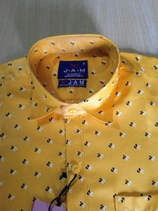 Stylish Yellow Printed Shirt