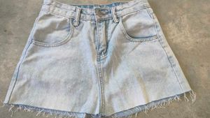 Denim Short Skirt