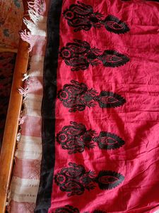 Red A-line Kurta