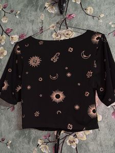 H&amp;M Crop Black Top
