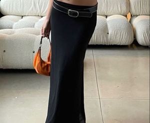 Y2K Black Mixi  Skirt