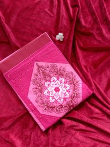 Pink Kurti Unstitched Material