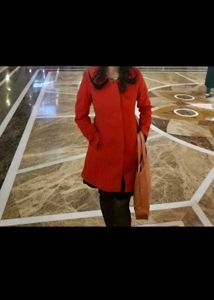 Korean Style Orange Coat