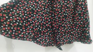 Black Frilled Knee Length Very Smart Frock