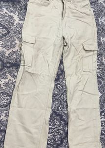 Beige Cargo Pants