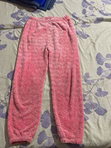 Woolen furry trouser