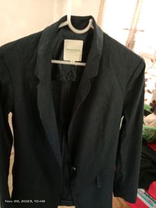 Navy Blue Crocodile Ladies Blazer