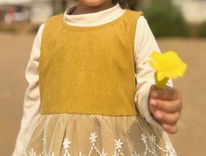 Adorable Mustard Corduroy Set