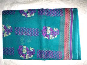 Traditional Printed Saree With Stitched Peticoat