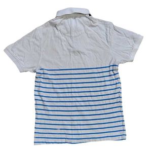White short-sleeve polo T-shirt