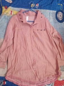 Cute Pink Star Detail Shirt