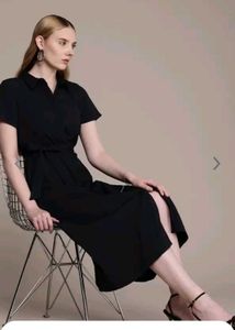 Black Shirt Dress with Belt