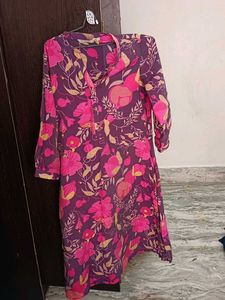 Floral Print Kurta Pant Set