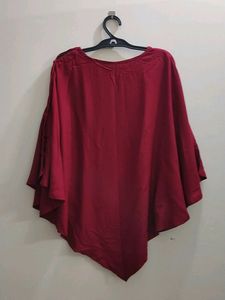 Solid Feeding Maternity Kaftan Cape Top