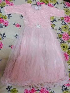 Girls Pink Party Dress