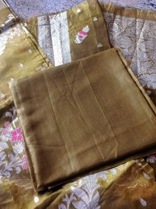 Olive Green Banarasi Silk Suit