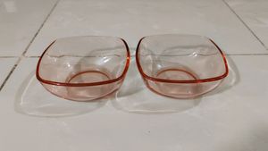 New Unused Pack Of Two Glass Bowls