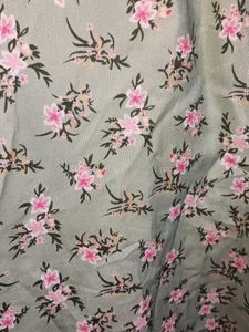 Floral Print Top with Ruffled Details