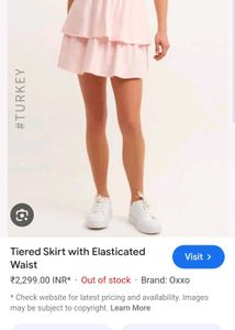 OXXO 2 Tier/Layer Cute Pink Skirt