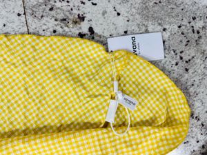 Yellow Gingham Halter Dress