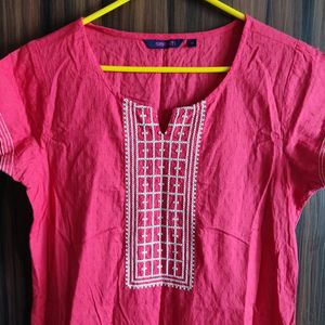 New Without Tag Srishti Carrot Red Colour Kurta ❤️