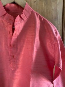 Coral Men’s Silk Festive Kurta