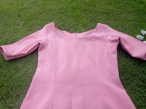 Chic Pink Midi Dress