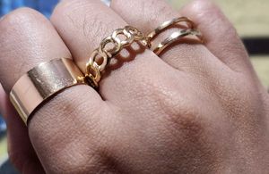 Silver &amp; Gold Ring Set