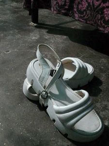 White Heel Sandals