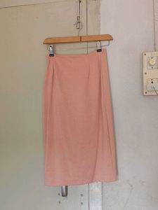 Peach Pencil Skirt