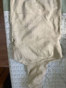 Beige LA Striped Hoodie