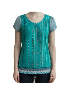 Stylish Teal Printed Top