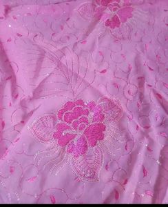 Georgette Sequence Work Saree