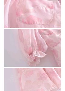 Urbanic Pink Puff Sleeve Mini Dress