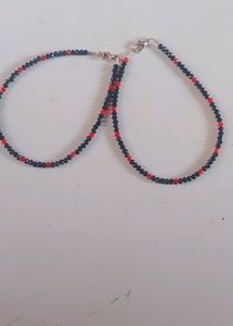 Black And Red Moti Payal