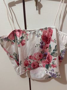 Floral Crop Top - Shein