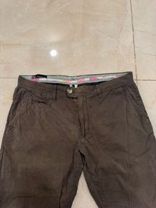 Mango Men, Brown Casual Trousers, 36