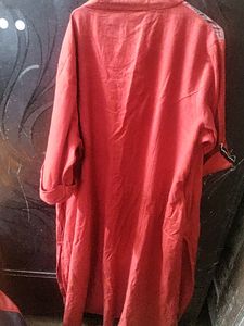 Red Boho Tunic Dress