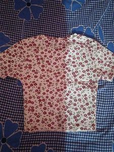 Floral Print Short Sleeve Top