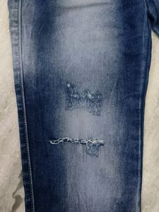 Coral Fashion Blue Damage Jeans