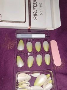 Green Ombre Press-On Nails