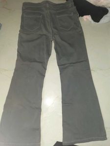 Grey Flared Jeans