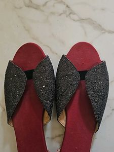 Peep Toe Ballerinas