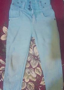 Light Green  High Waisted Jeans