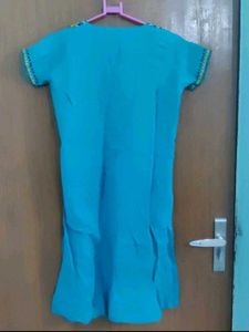 Kantha Work Blue Kurti