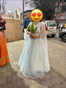 Elegant Blue Embellished Ethnic Gown